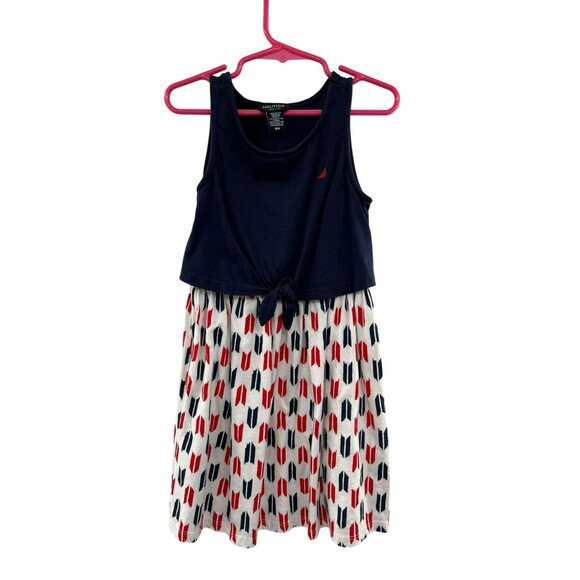 Nautica Other - Nautica Dress Girls 6X Used Red White Blue